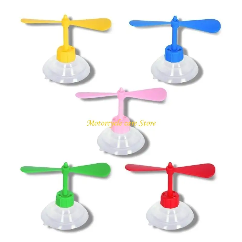 

U75F Rotating Bamboo for Helmet Decor Wind-Power Luminous Easy Installation for Women Men ABS