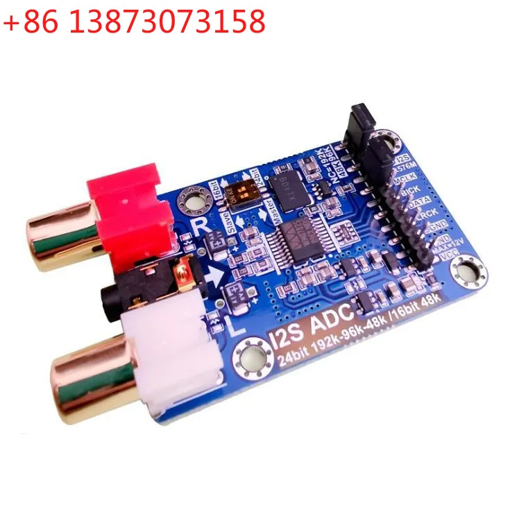 DLHiFi I2S ADC HiFi Audio Capture Card Module WM8782S leader/follower mode development board 24BIT