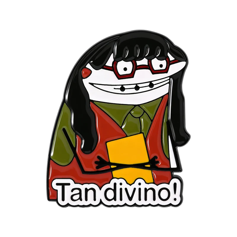 

American Comedy TV Series Character Enamel Pins Tan divino! Ugly Girl Brooches Bag Lapel Badge Fashion Jewelry Gift for Friends