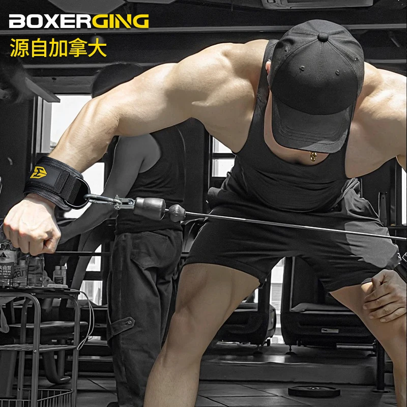 Adjustable Wrist Cuffs Neoprene Padded Straps for Cable Machines Resistant Band Strength Training Fitness Equipment