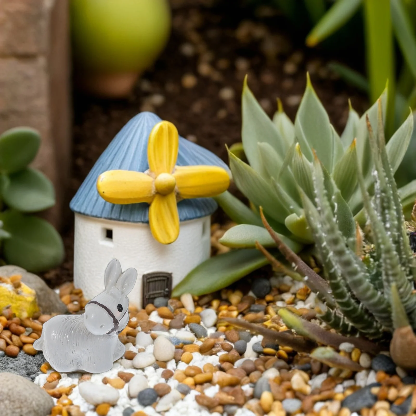 

6Pcs Miniature Donkey Figurines for Garden DIY Decor Small Farm Animal Ornaments Micro Landscape Accessories Donkey Charm