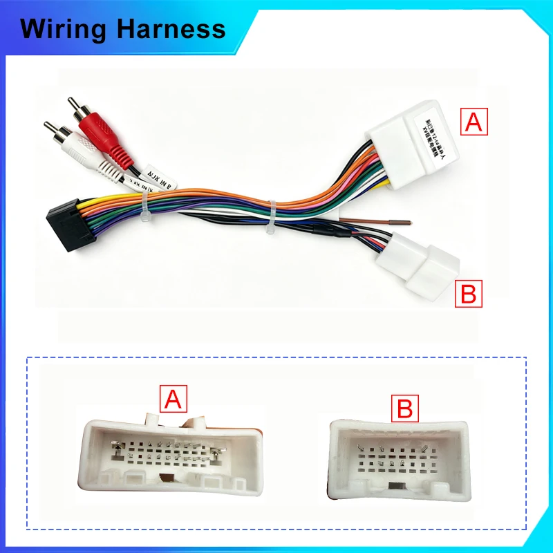 Car 16pin Android Radio Power Cord Wiring Harness Adapter For Subaru Forester XV 2012 2015 Installation Stereo Wire Cable