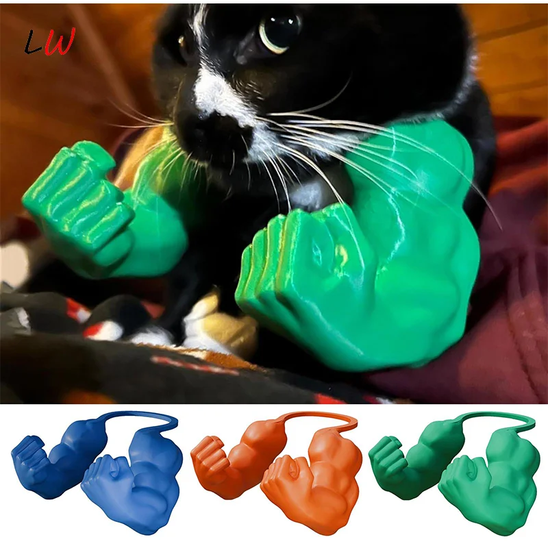 

Cat Muscle Arms Creative Giant Arm 3d Printed Props Kitten Small Dogs Funny Cosplay For Parties Decoration 2025 New