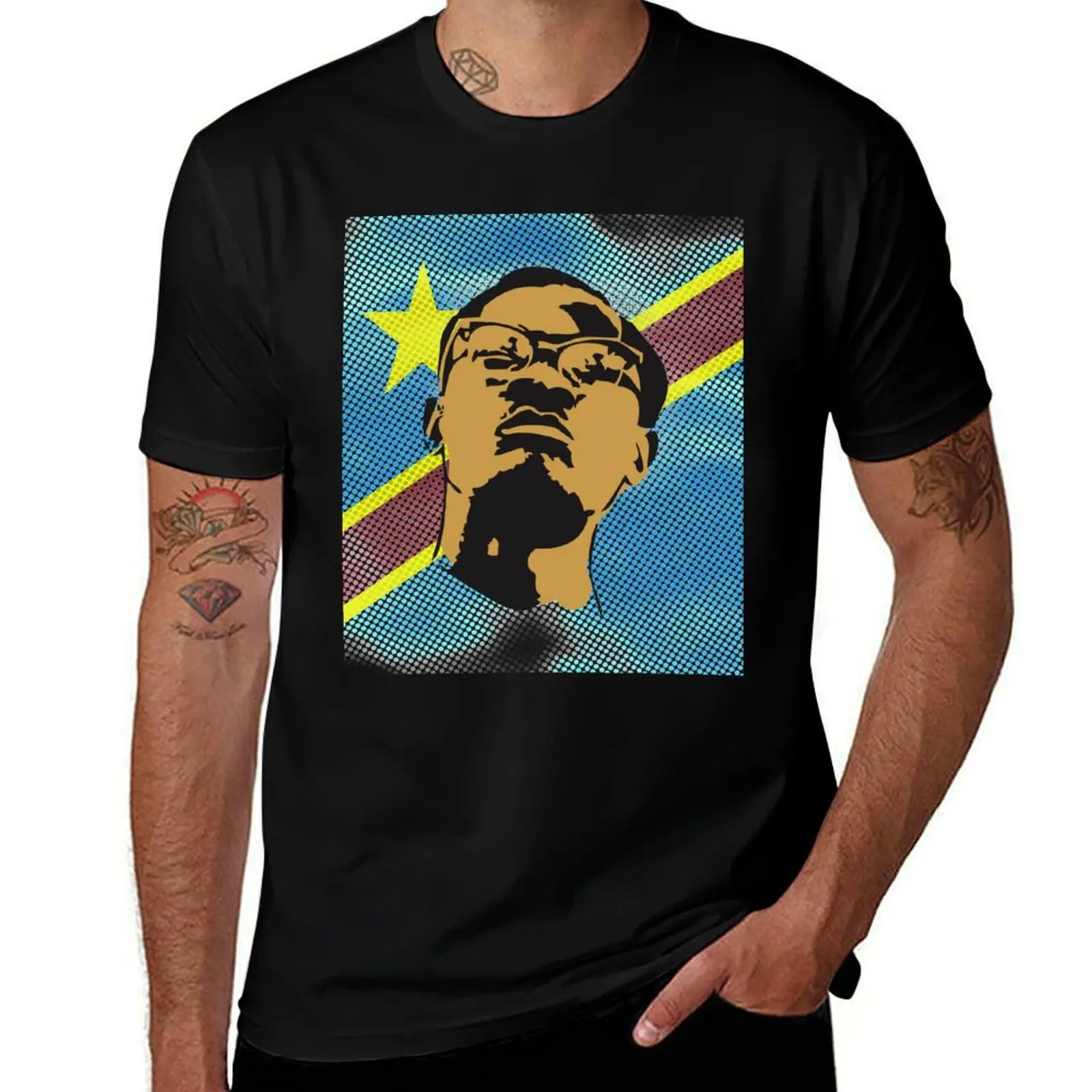 Patrice Lumumba T-Shirt blanks baggy shirts customs design your own summer tops mens clothes