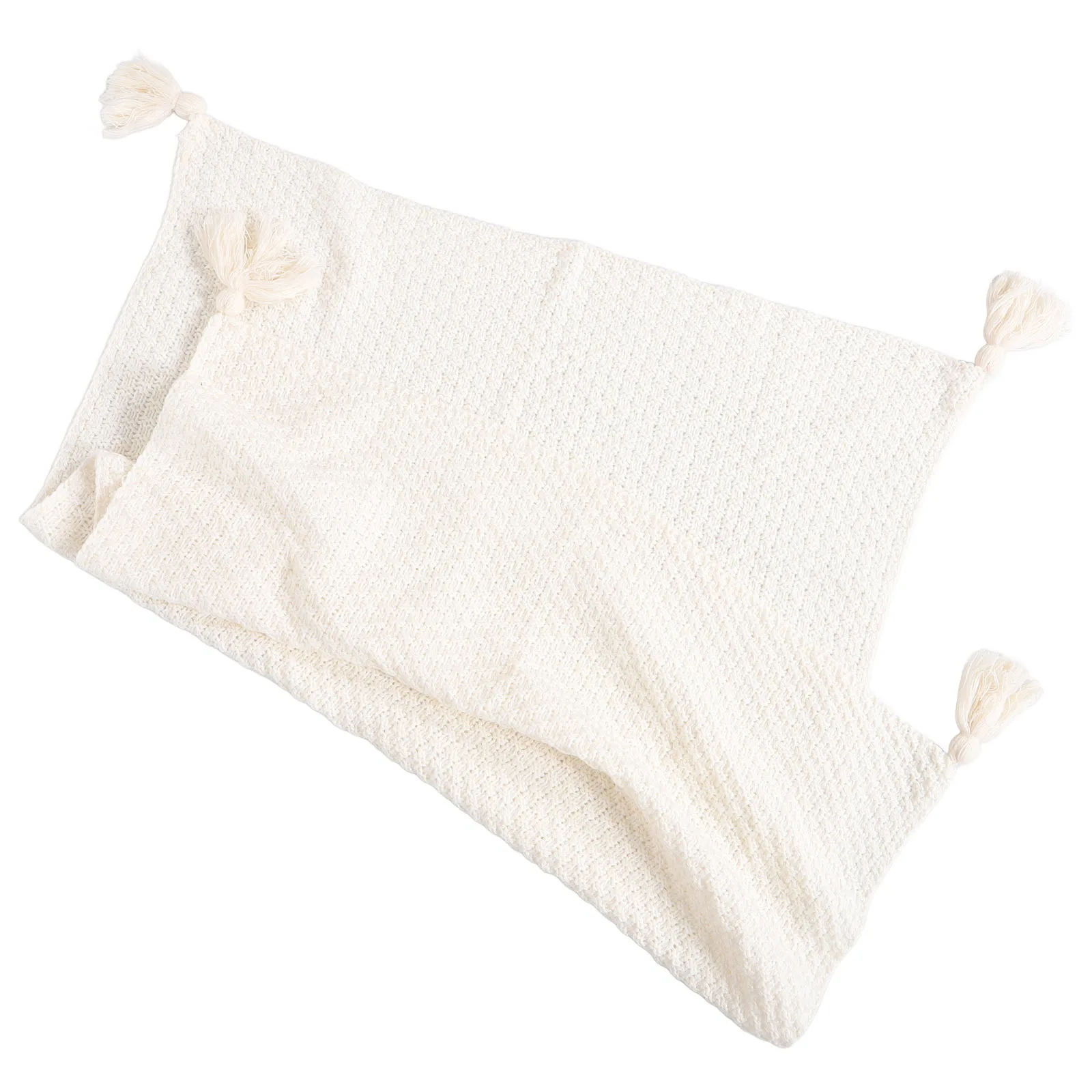 

Knitted Throw Blanket Faux Cashmere Soft Tassel Textured Cozy Nap Office Sofa Living Room Blanket Funny Blankets