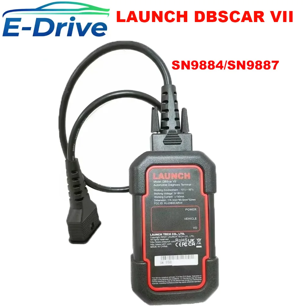 DBScar 7 Have Flashed 4 in 1 DBScar VII Bluetooth Scanner 9884 Bluetooth Connector DBSCAR Scanners For XDIAG/XPRO5/PRODAIG/ADS