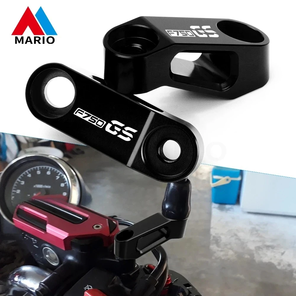

For BMW F750GS F850GSAdv F850GS Adventure F900R F900XR Motocycle CNC Aluminum Mirror Riser Extenders Spacers Extension Adapter