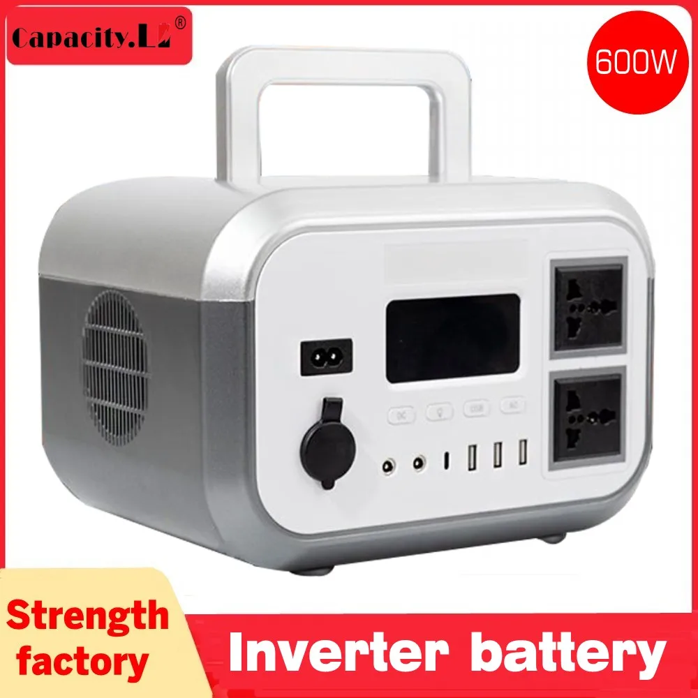 12V Lithium battery Inverter AC220V 500W Rechargeable Battery Solar Energy Storage Backup Outdoor Battery Sine wave 50HZ60HZ