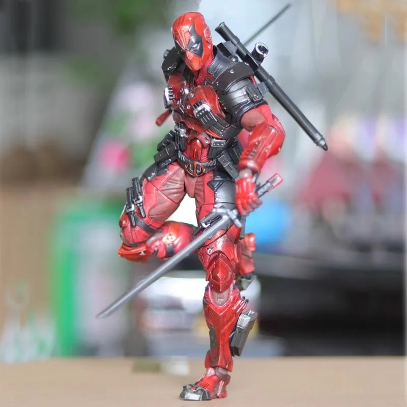 

26cm Movie Peripherals Action Doll Superhero Deadpool Model Sculpture Accessories Collection Home Decoration Toys
