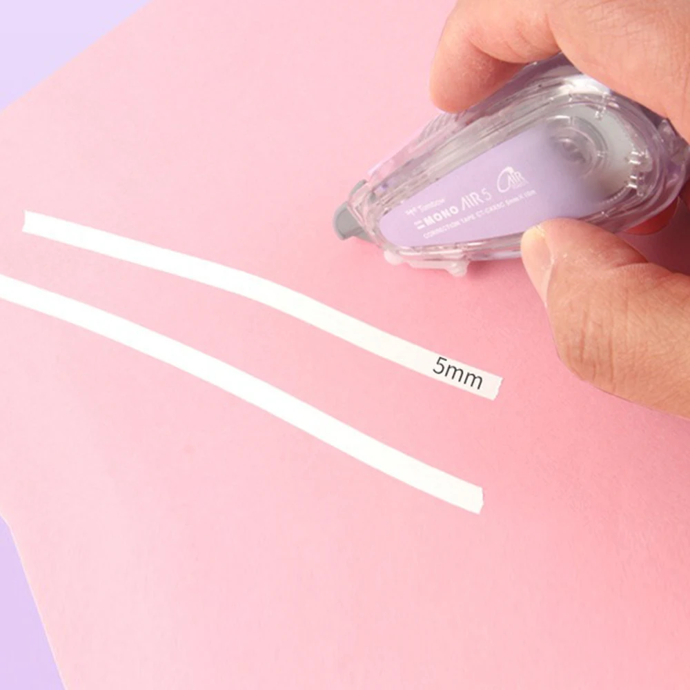 1+5 Refill Japan Tombow Correction Tape MONO Silent Large Capacity Air CT-CAX5C Cute Corrected Mistake Students School Supplies