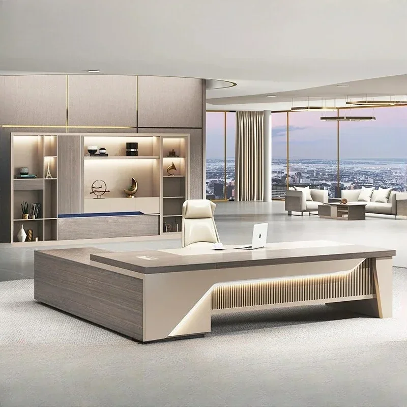 

Nordic Modern lounges Desk Tablet Stand Executive Office Furniture Adjustable Table White Desk With Drawers Workstation Desk