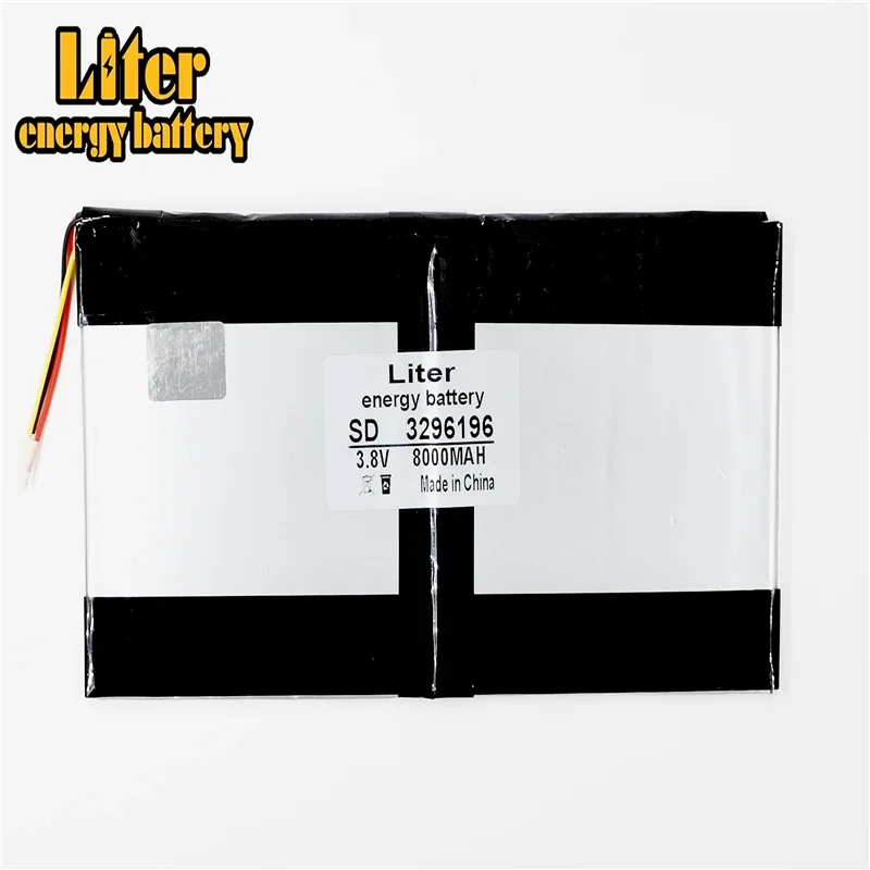 

3 wire 3296196 3.8V 8000MAH For Teclast X98 air 3G P98 3G Tablet PC Battery 329698*2 X98 X98 AIR p98 X98 P98HD P98