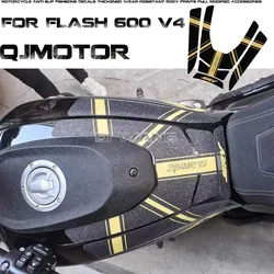 FOR QJMOTOR FLASH 600 V4 Motorcycle Anti-slip Fishbone Decals Thickened Wear-resistant Body Prints Pull Modified Accessories