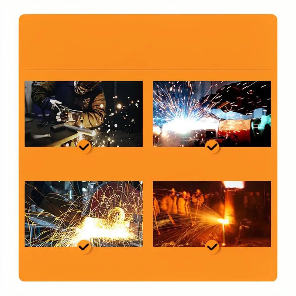 Extended 40cm Welding Gloves Cowhide Heat Resistant Safety Protection Durable Slip Resistant Mitts For Industrial Welding