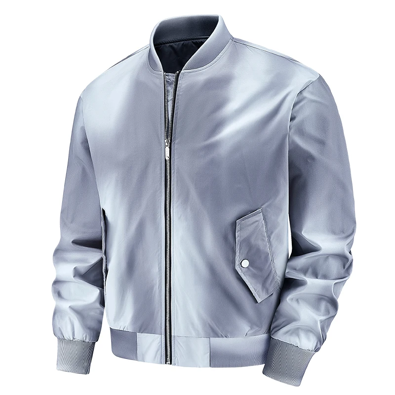 Men's spring autumn new styles gradient color Stand jackets workwear outdoor couple coats casual hiking jackets