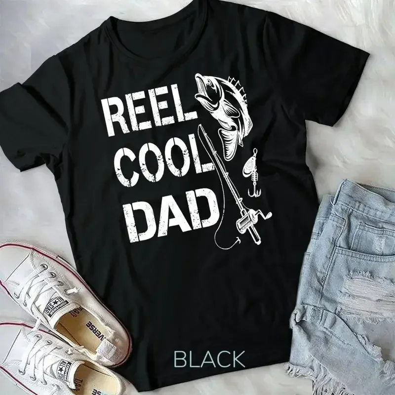 Reel Cool Dad T Shirt Fishing Daddy Father s Day Gift Shirt Unisex