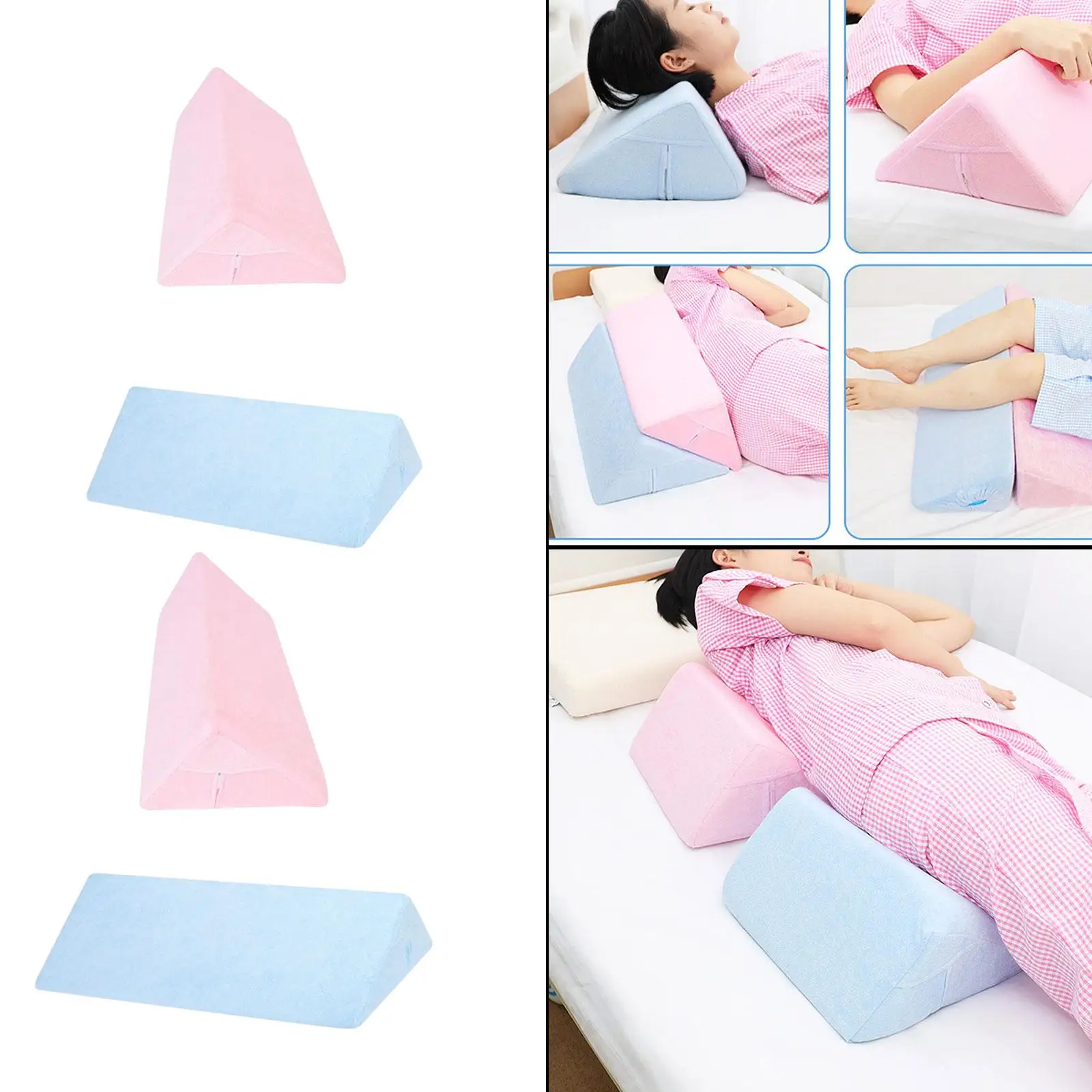 

Positioning Wedge Pillow Positioning Bedridden Back Positioning Pillow Comfortable Leg High Density Sponge Bed Support