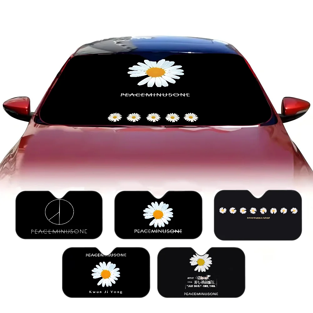 Moda P-PEACEMI-NUSONE personalizado pára-brisa pára-sol capa de carro sombra de sol auto viseira de sol carro-cobre carro proteção solar