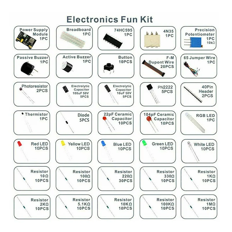 DlY Project Starter Kit For Arduino UNO R3 DIYElectronic Component Set With 830Tie-pointsBreadboard