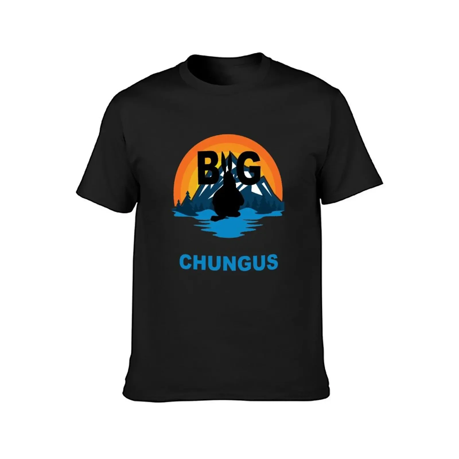 Big Chungus Shadow Meme Fat Bunny Retro Vintage 70s Sunset T-Shirt essential t shirt t shirts for men graphic