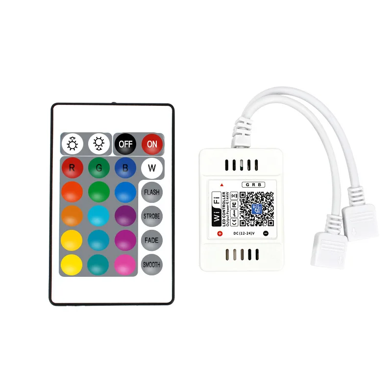 Wireless 2.4G WiFiRGB controller music light strip controller 24 keys rgb music light strip LED controller