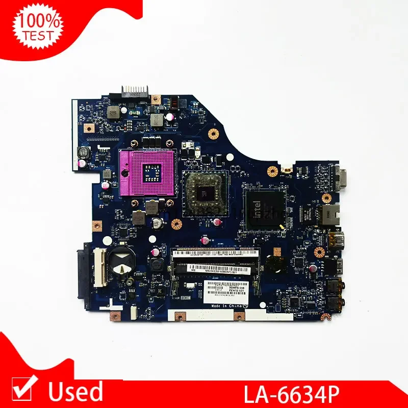 

Used Mainboard For ACER 5335 5735 Laptop Motherboard PEW52 LA-6634P DDR2 Main Board