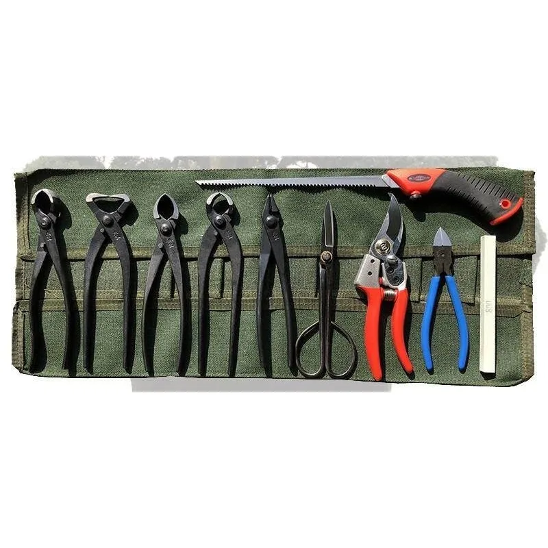 Professional Bonsai Tool Set, Knob & Branch Split Cutters with Aluminum Wire for Pruning & Shaping