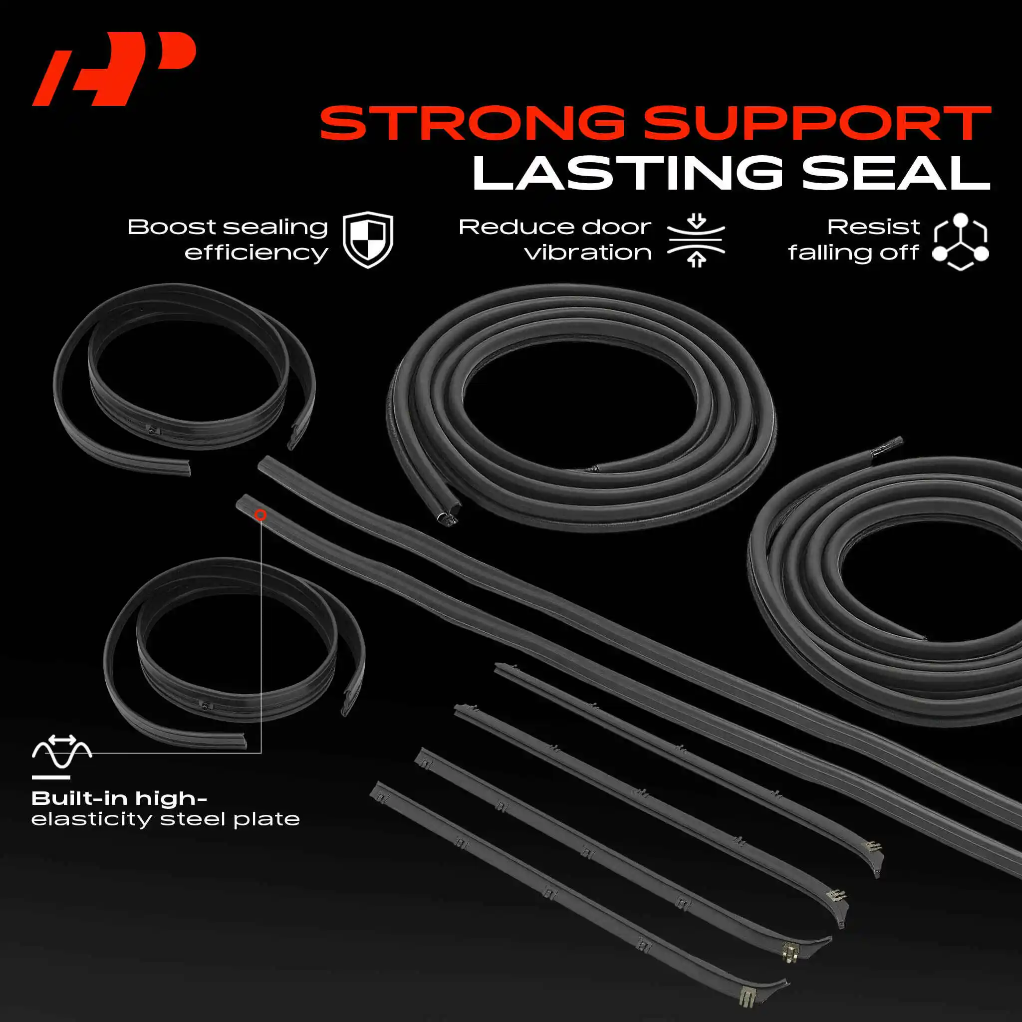 A-Premium 2pcs Driver & Passenger Side Vent Window Weatherstrip Seals for Ford F-100 F-250 F-350 1967-1972