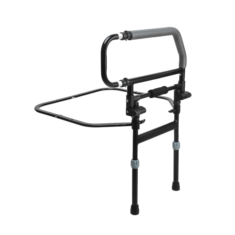 Adjustable height bedside safety guardrails, portable anti-fall bed-getting aids, suitable for elderly and disabled people
