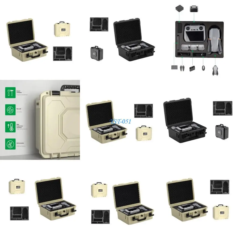 

E15A High Capacity Protective Waterproof Hard Plastic Protective Equipment Tool Case Equipment Storage Box for Air 3