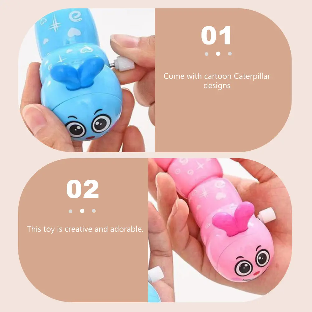 

5Pcs Caterpillar Clockwork Creative Crawling Educational Cartoon Animal Cognitive Novelty Kids Plaything Decorative Crawling