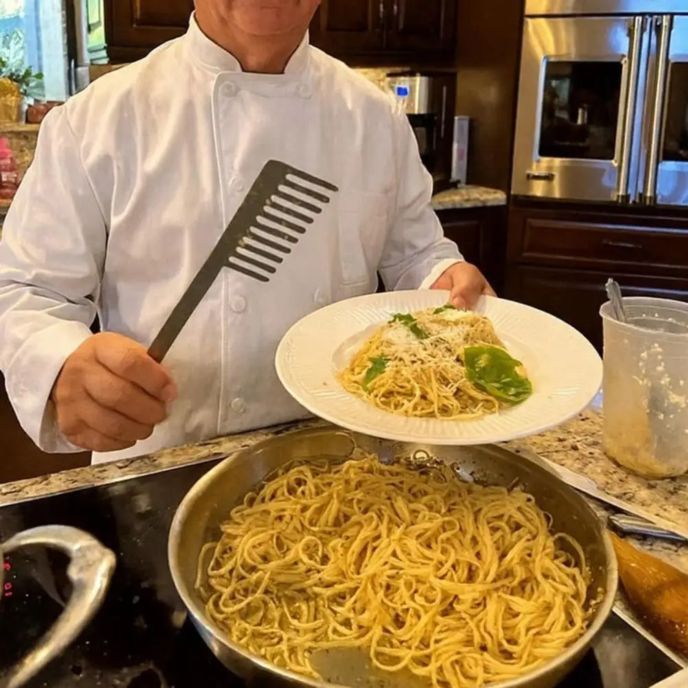 

Stainless Steel Spaghetti Comb Ergonomic Pasta Server Pasta Portioning Tool for Separated Noodles Heat-Resistant Gadget