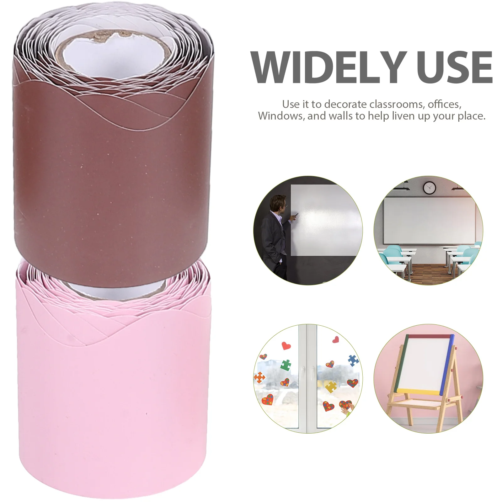 

6 Rolls Bulletin Board Borders Bohemian Color Blackboard Classroom Office Wear Resistant Border Trim DIY Craft Project