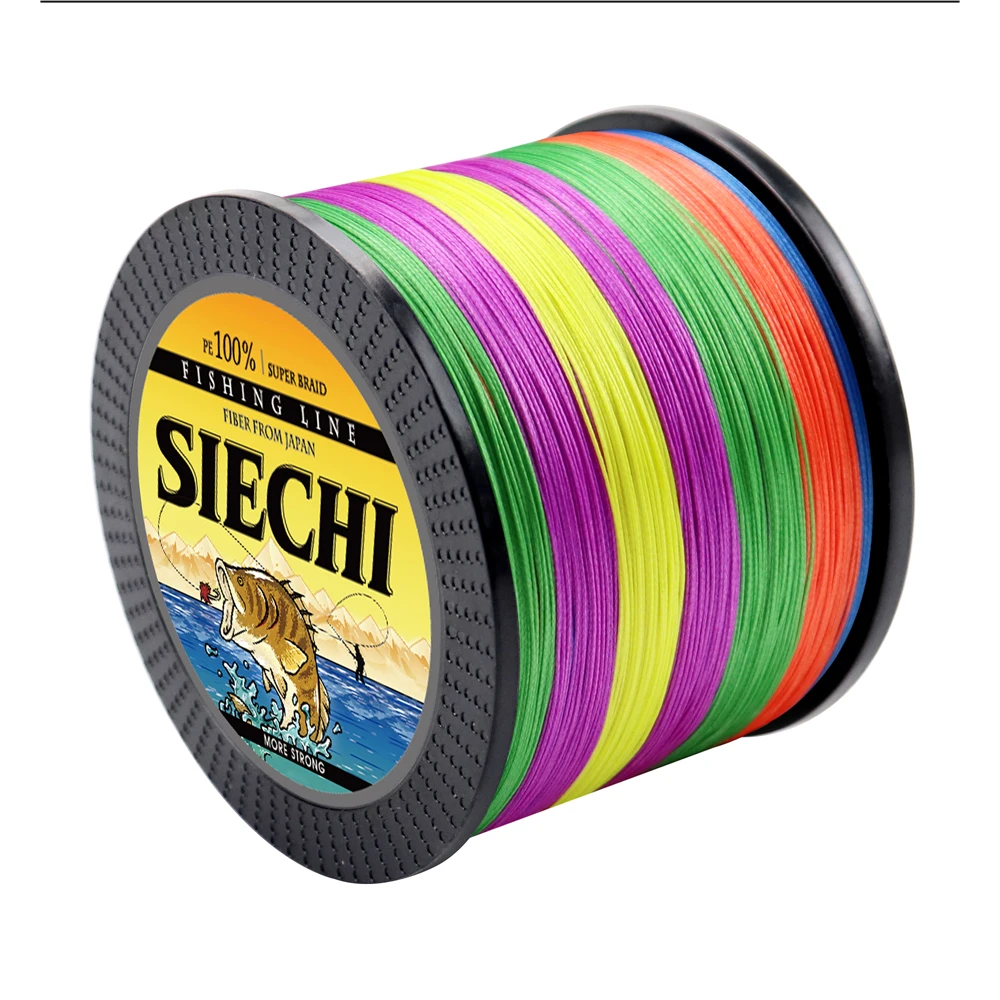 SIECHI X4 Starke 300 M 500 M 1000 M 4 Stränge Geflochtene PE Angelschnur Multifilament Geflecht Draht 12LB 20LB 30LB 43LB 65LB 83LB – Detail 14