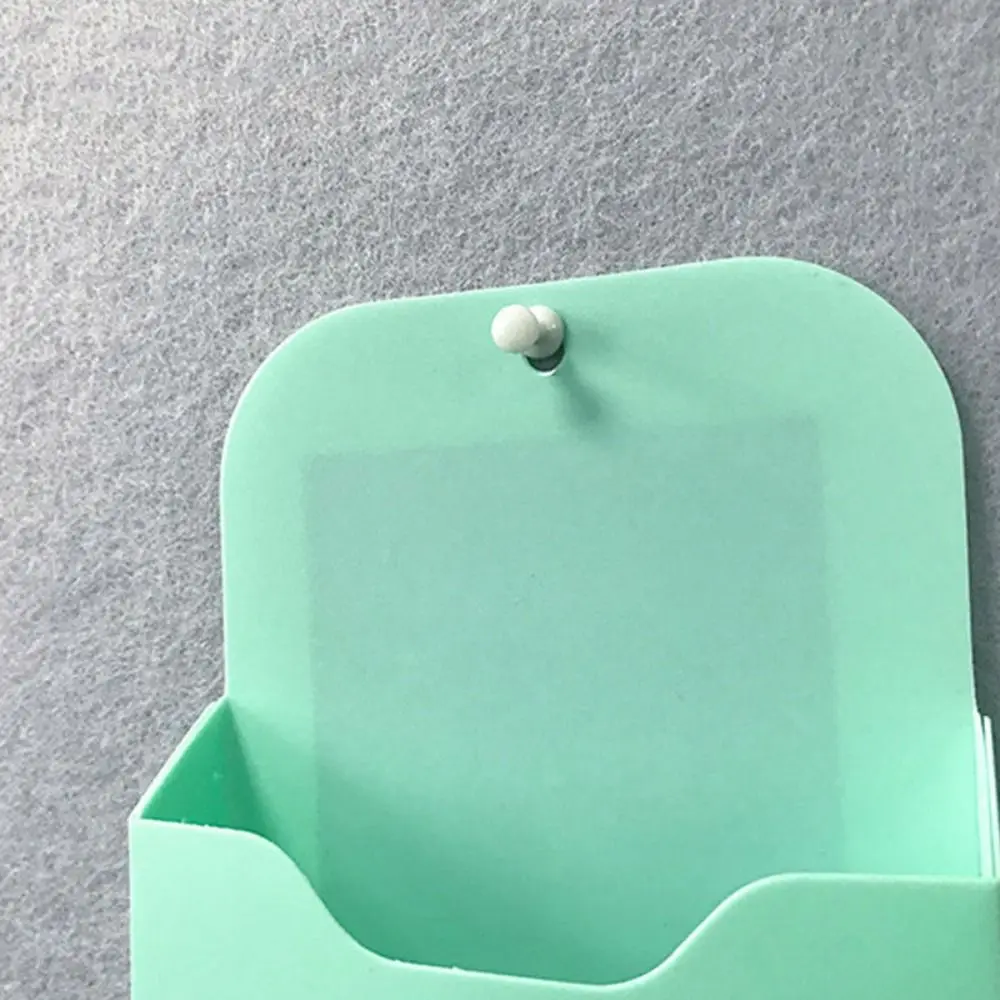 PP Magnetic File Organizer Magnetic Mounting Rounded Corners Hanging File Holder Hanging Mint Green Magnetic Storage Box