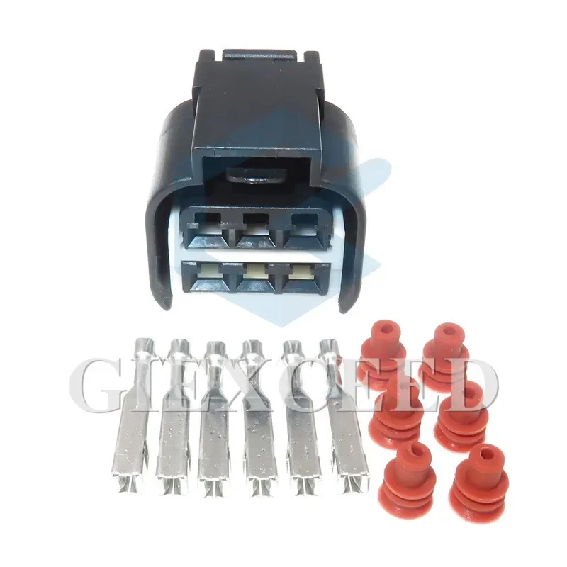 

2 Sets 6 Pin 936257-2 Waterproof Accelerator Pedal Automotive Wire Connector AC Assembly Female Sealed Car Socket