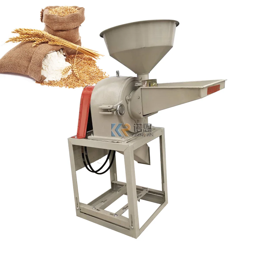 2.2kw Rice Flour Mill Grinding Equipment Spice Turmeric Herb Powder Grinder Machine Feeds Wheat Flour Milling Pulverizer