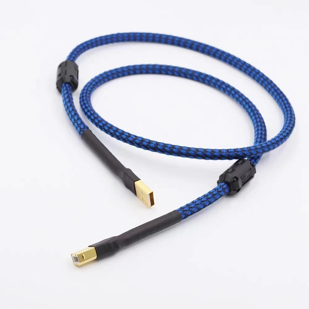 

2FT/3FT/5FT HIFI USB Cable DAC A-B Alpha OCC Digital AB Audio A to B High End,