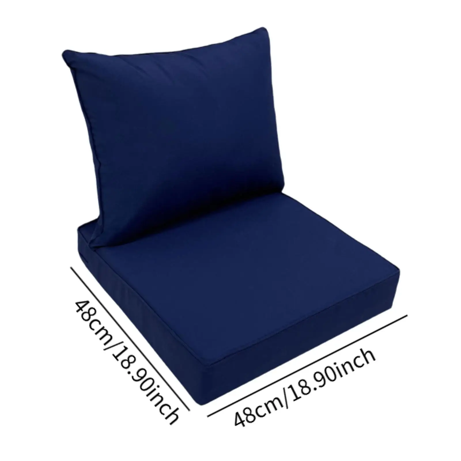 في الهواء الطلق وسادة مقعد عميق مجموعة ملء ثابت 48x48 سنتيمتر صدمة برهان عدم الانزلاق العالمي للإزالة الأثاث التعبئة ورقة رغوة للأريكة