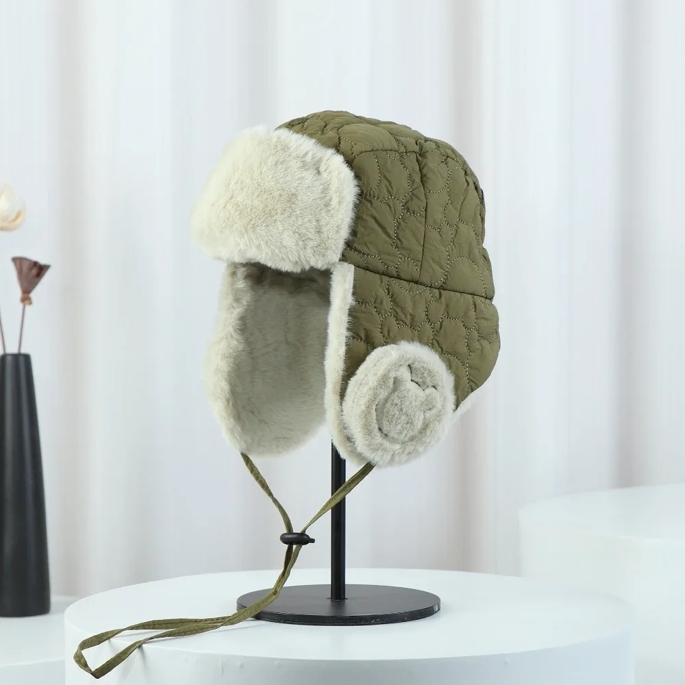 New Warm Warm Hat Windproof Coldproof Pullover Cap Adding Velvet Ear Protection Hat Kids