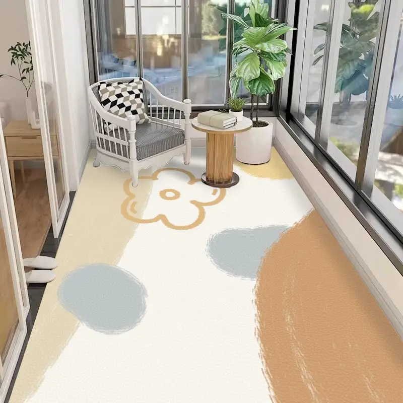 

Balcony floor mat, sunscreen covered with bay window mat