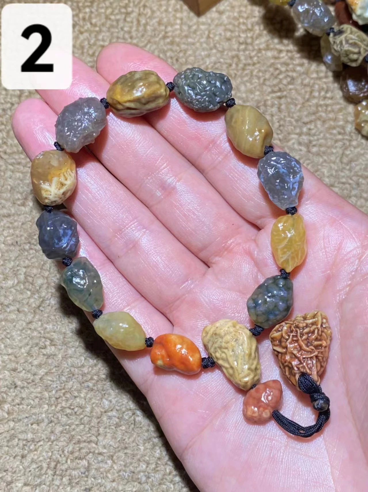 1pcs/lot World Collectibles Strong Energy Amulet Gobi Agate Natural Rough Stone Bracelet limited edition unique Ethnic style