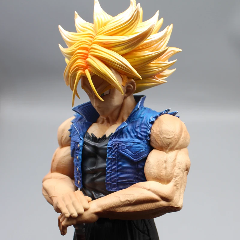 25Cm Dragon Ball Anime Figuur Grand Tranx Dragon Ball Standbeeld Tranks Handgemaakte Bureau Decoratie Speelgoed Verjaardagscadeau