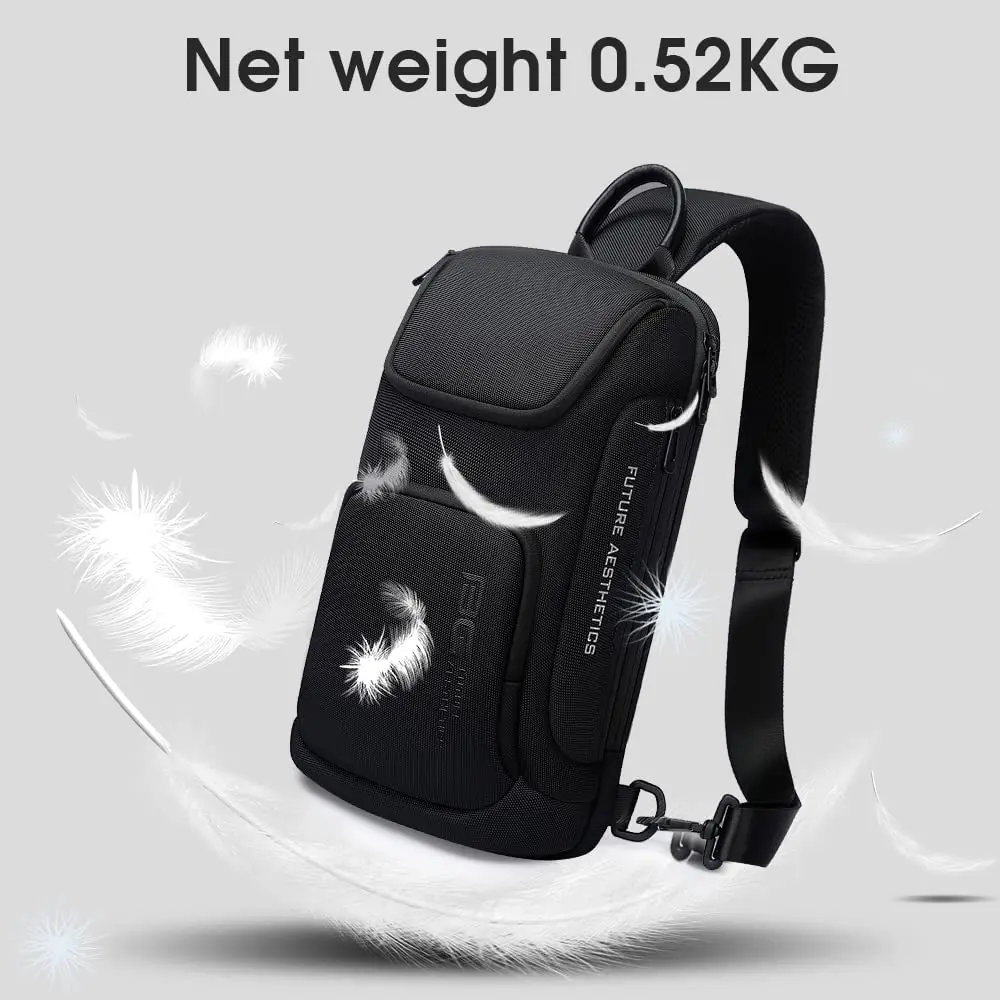 Sling Bag, Waterproof Men's Chest Bag Shoulder bags Crossbody Sling Backpack for Men