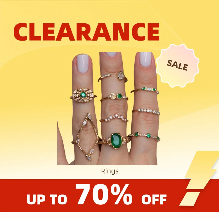 Clearance_Fashion Green Crystal Knuckle Finger Rings Set For Women  Geometric Female Wedding Ring Trendy Jewelry_Continuous upda