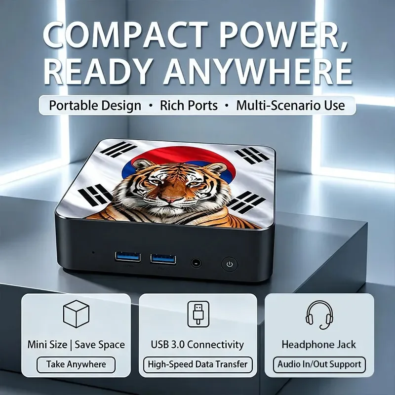 Mini PC Ultra Fast Intel Core i9 8950HK 16GB DDR4 NVMe SSD Triple 4K Silent Cooling Compact Desktop Office Home Media Editin view 2