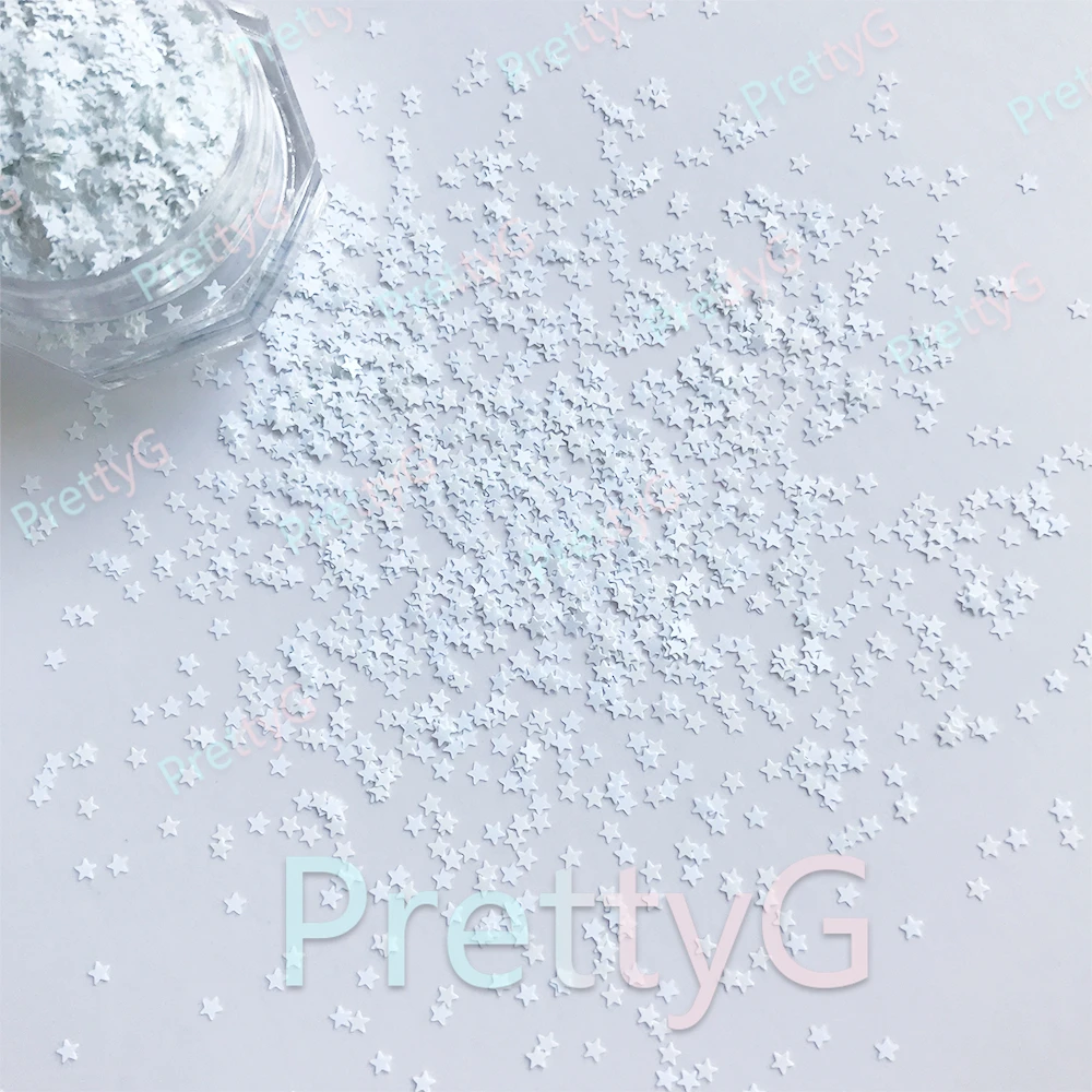 PrettyG 1 Box Mini 1mm Star Sequins Ultra-thin Metallic Colorful Glitter For Gel Nail Art Decoration Handwork DIY Accessories