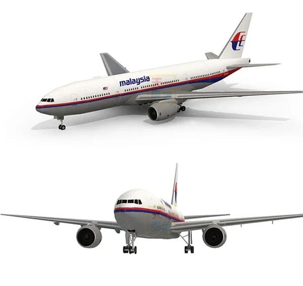 3D Paper Model Malaysia Airlines MH370 Airliner Airplane DIY Handmade Toy Ornaments