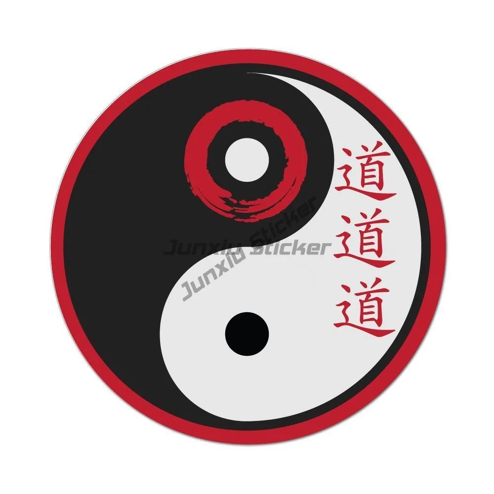 

Yin yang symbol peace red japanese Car Sticker Decal Cover Waterproof Outdoor For Suv Stickers