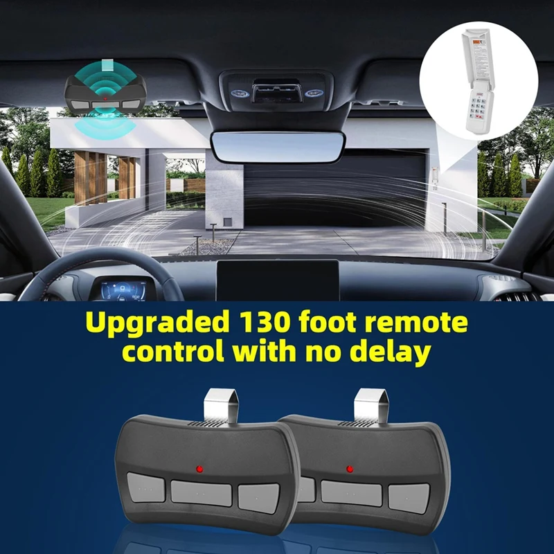 Remote Keypad Jarak Jauh Pembuka Pintu Garasi, untuk Pengganti Jarak Jauh Pembuka Pintu Garasi Genie GITR-3 OCDTR-3 37517S